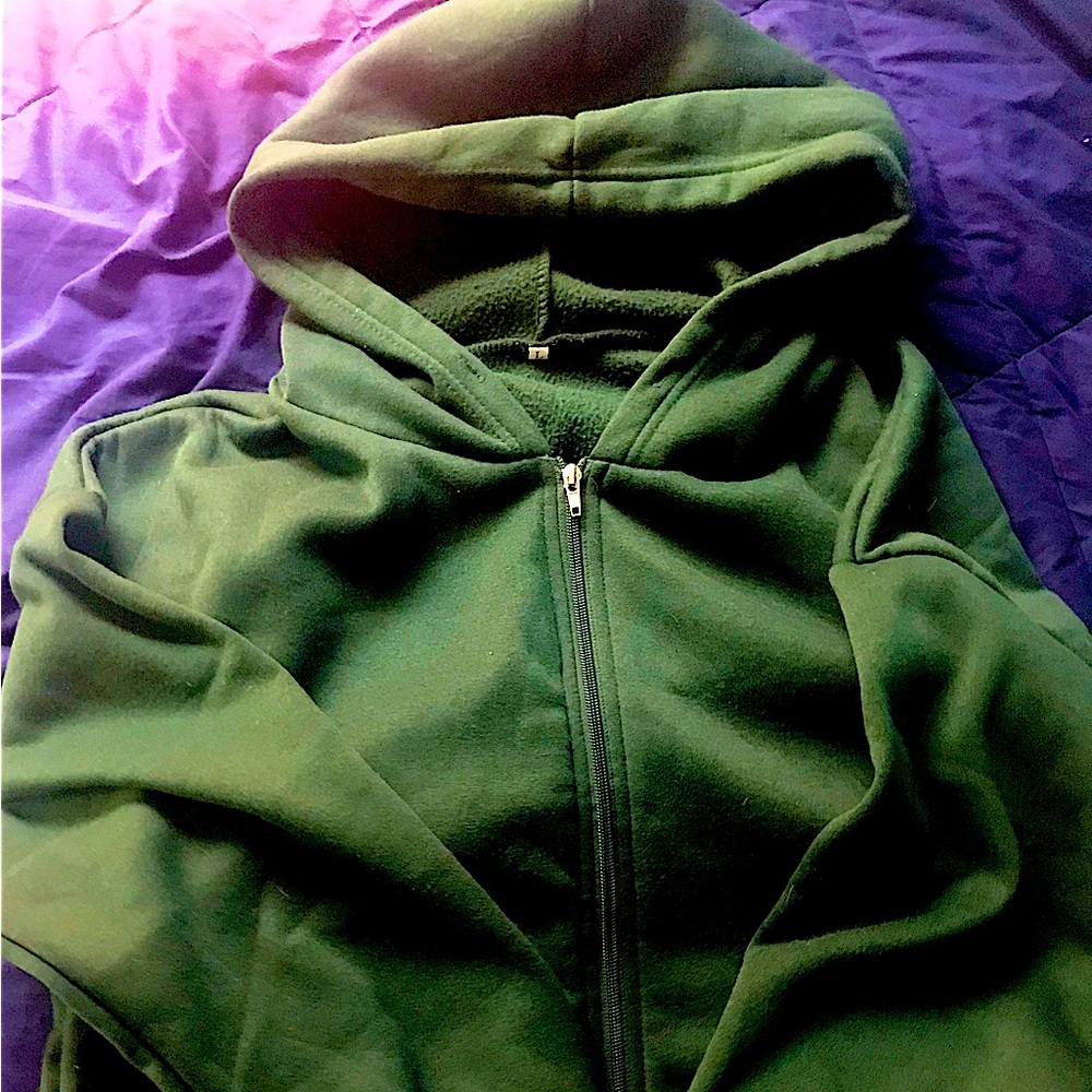 Dark Green Jacket Hoodie